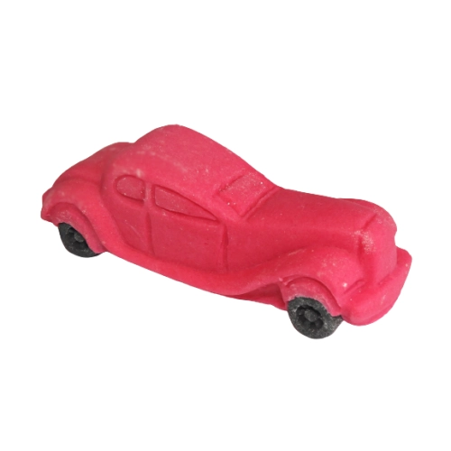 Figurka cukrowa autko różowe do dekoracji tortu ozdoby na tort samochód auto retro